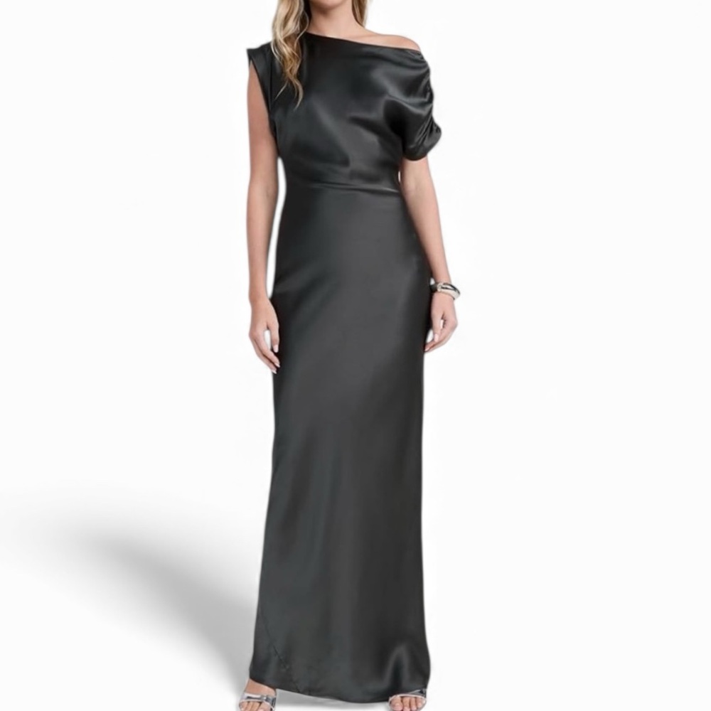 NEW AMANDA UPRICHARD Elroy Silk Maxi Dress